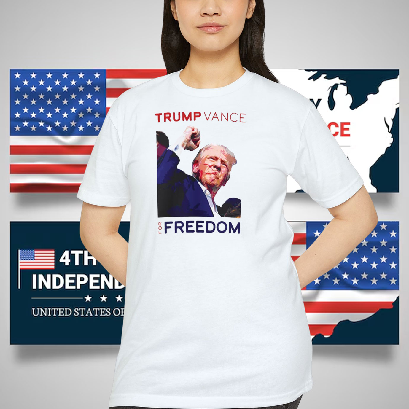 Trump Vance For Freedom 2024 Shirt