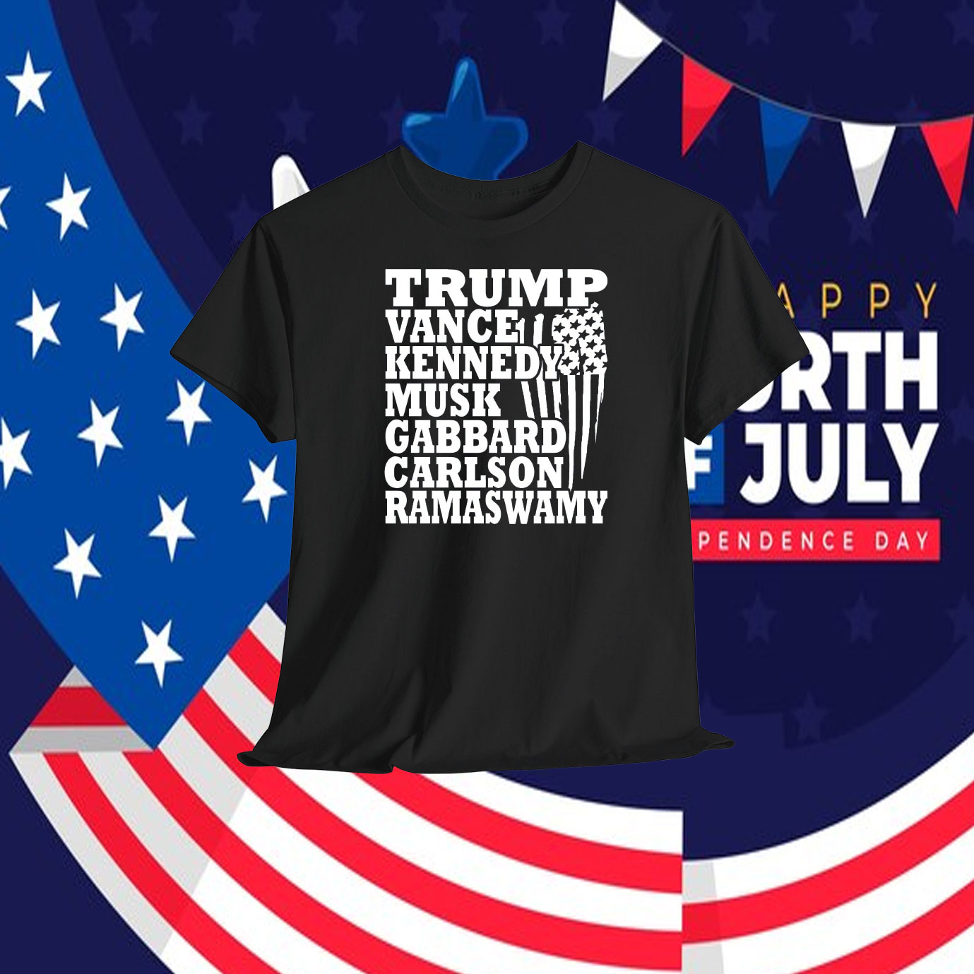 Trump Vance Kennedy Musk Gabbard Carlson Ramaswamy Shirt
