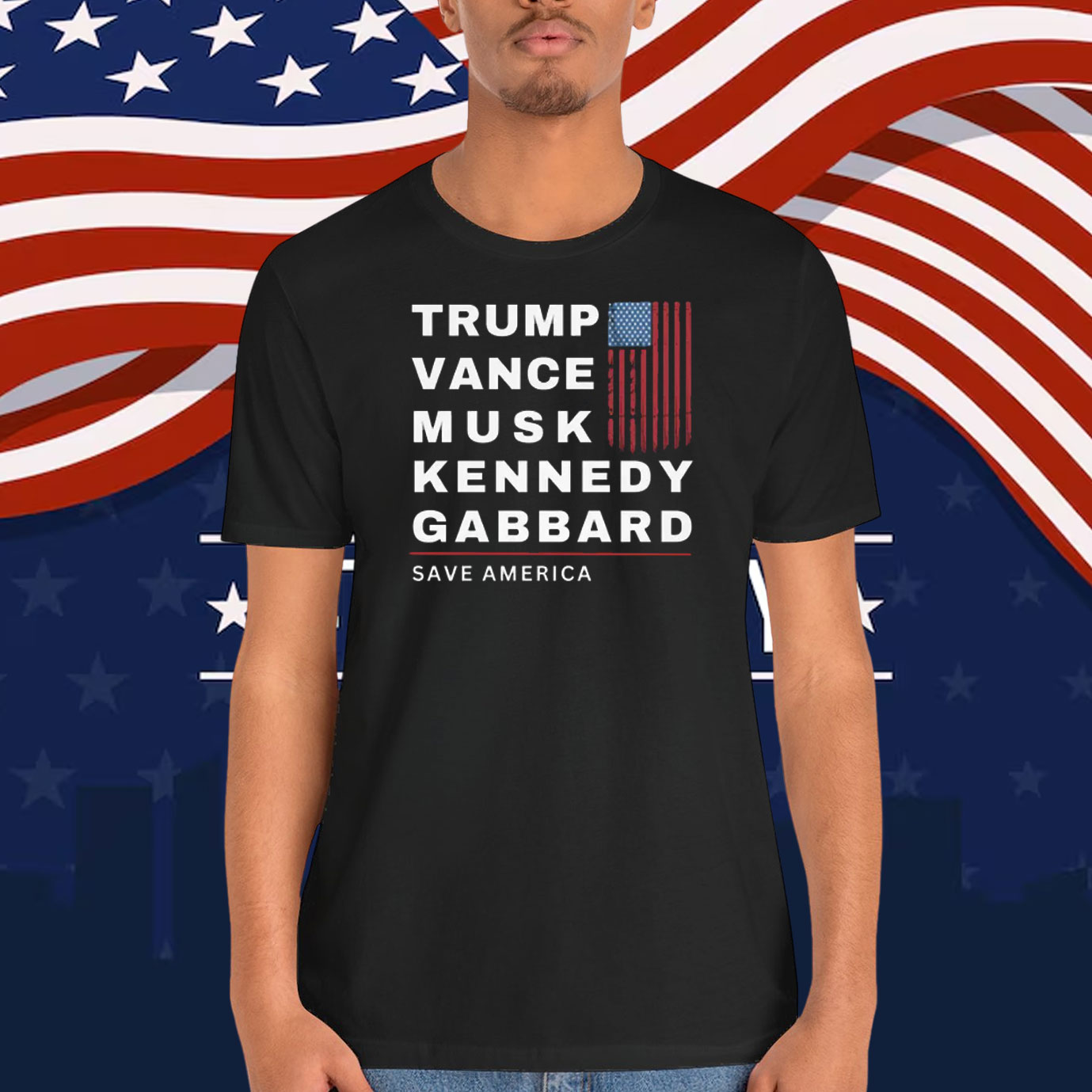 Trump Vance Musk Kennedy Gabbard Save America Shirts