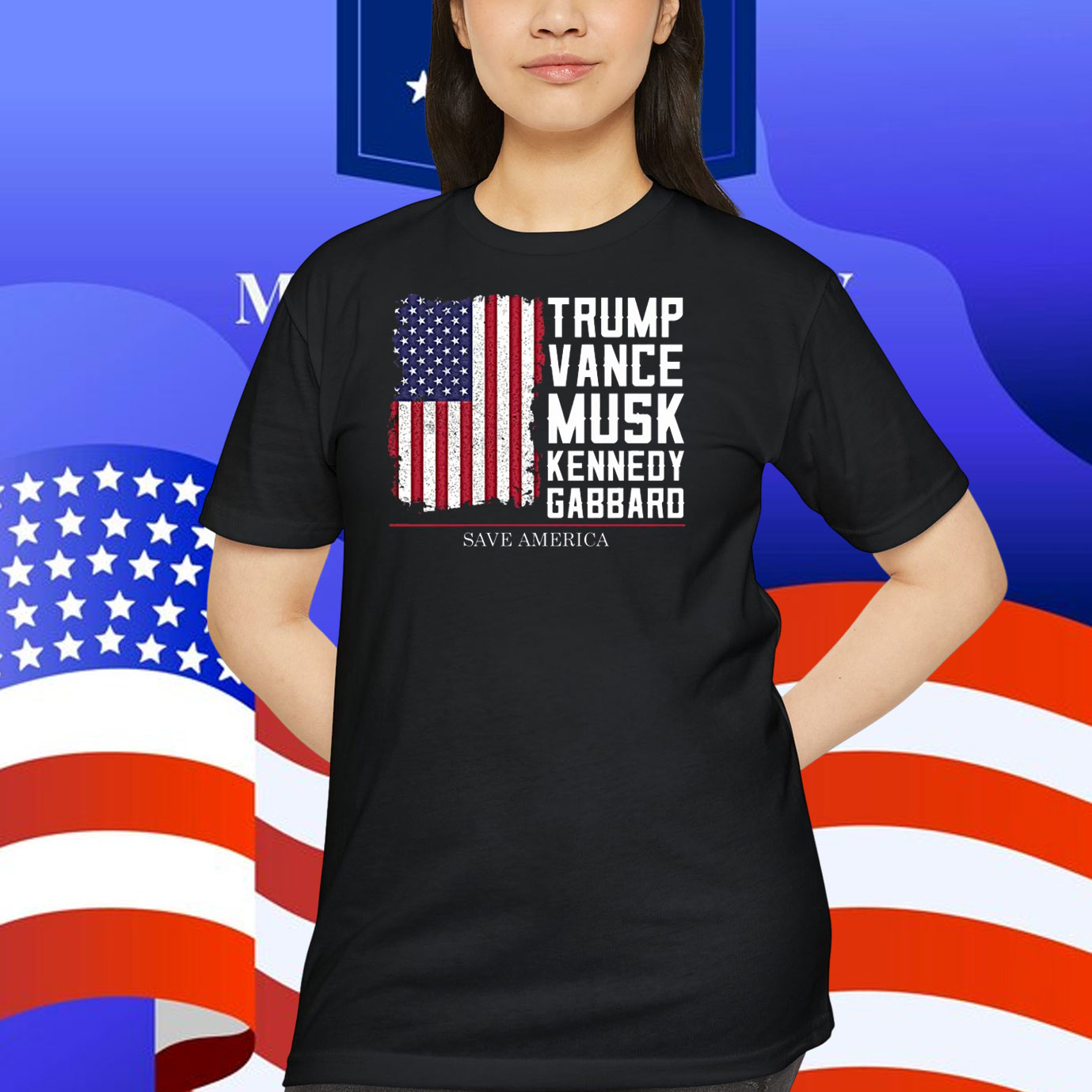 Trump Vance Musk Kennedy Gabbard Save America T-Shirt