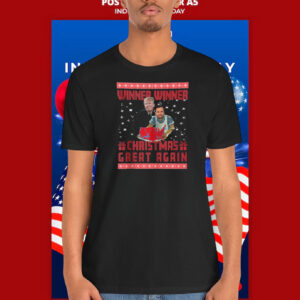 Trump Vance Red Map Winner Winner Christmas Great Again Shirt