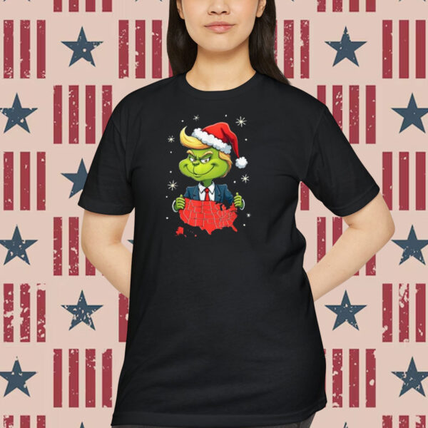 Trump Who Stole Christmas Election Map Shirt