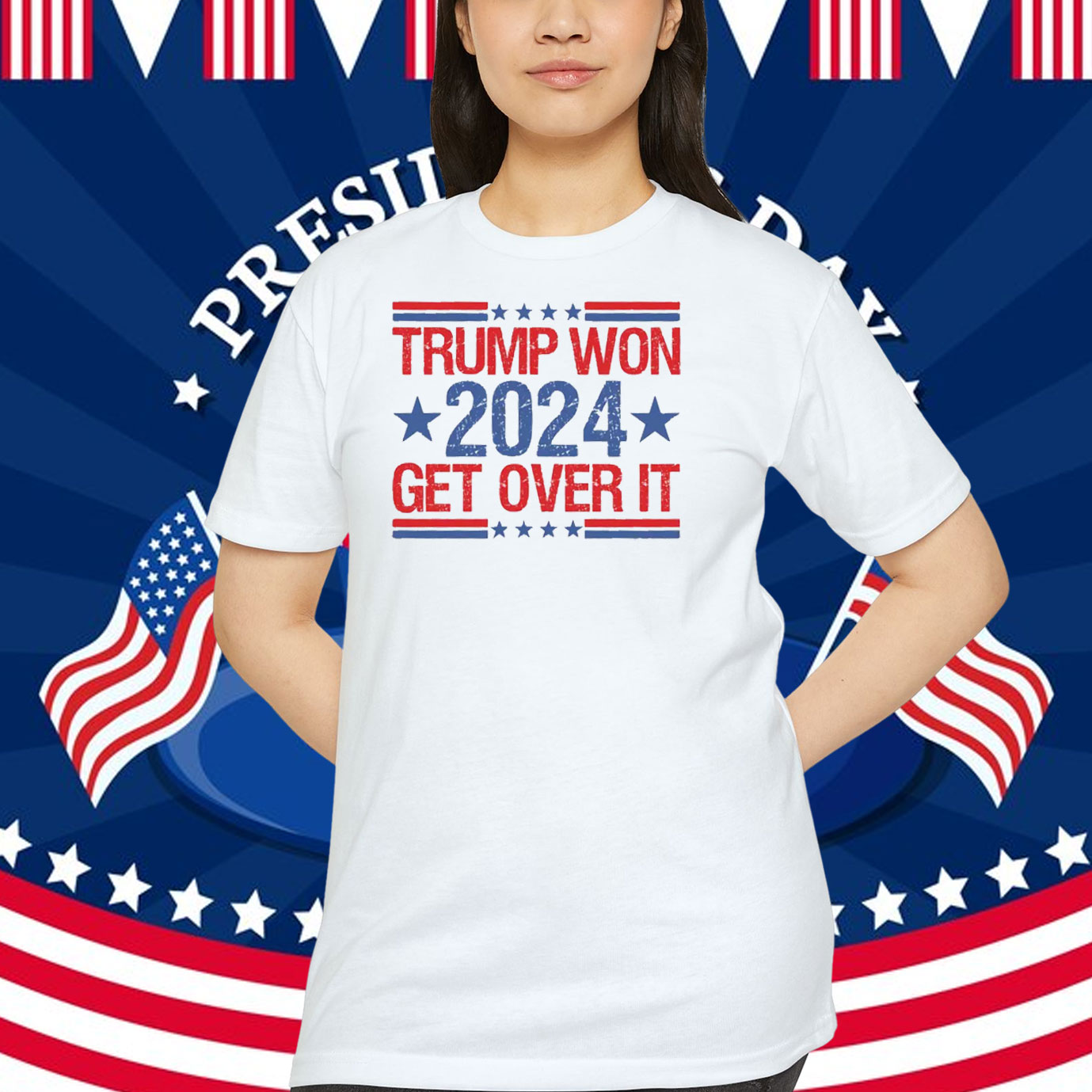 Trump Won 2024 Get Over It Election Shirt
