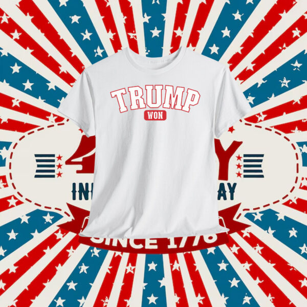 Trump Won 2024 President Shirt