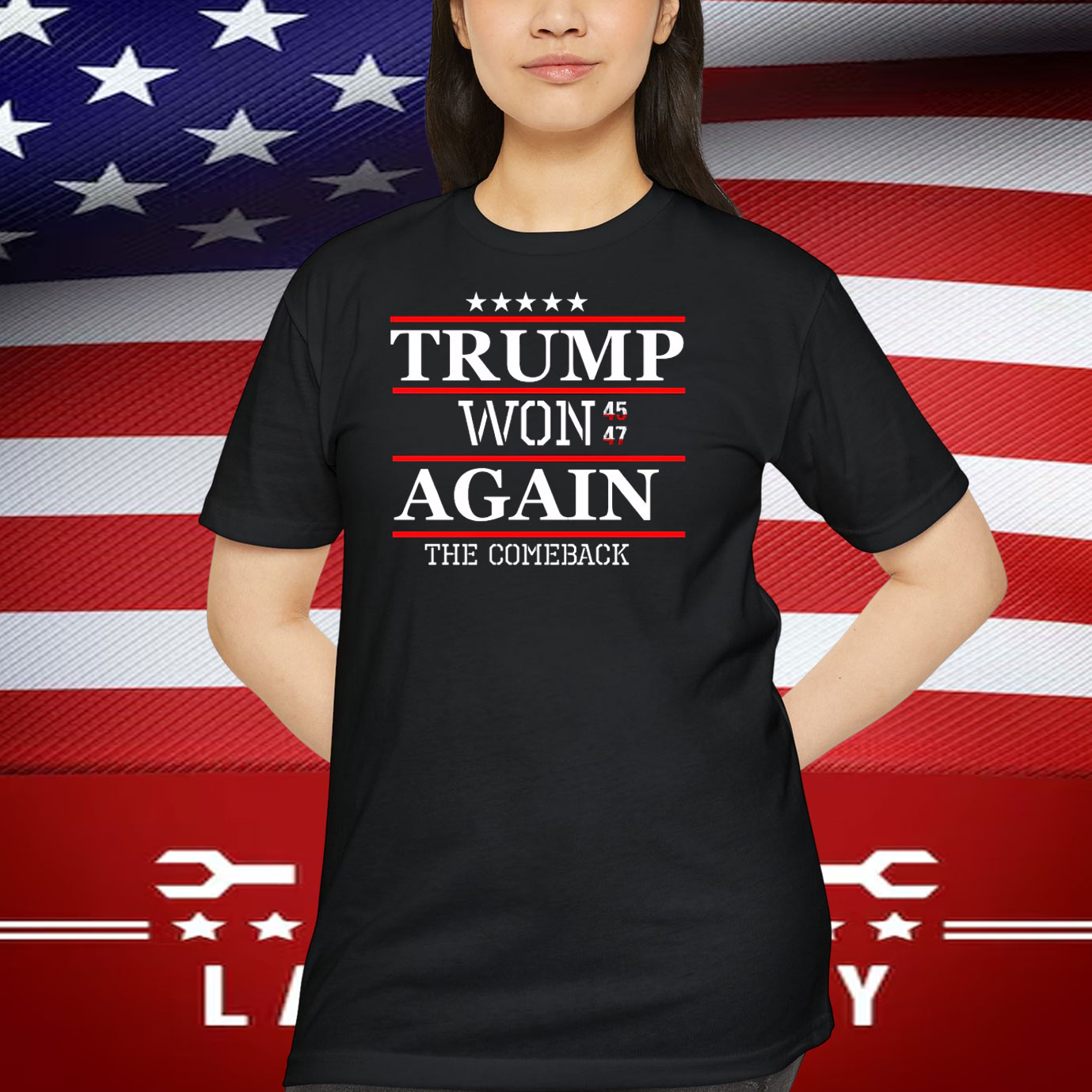 Trump Won 45-47 Again The Comeback 2024 Shirt