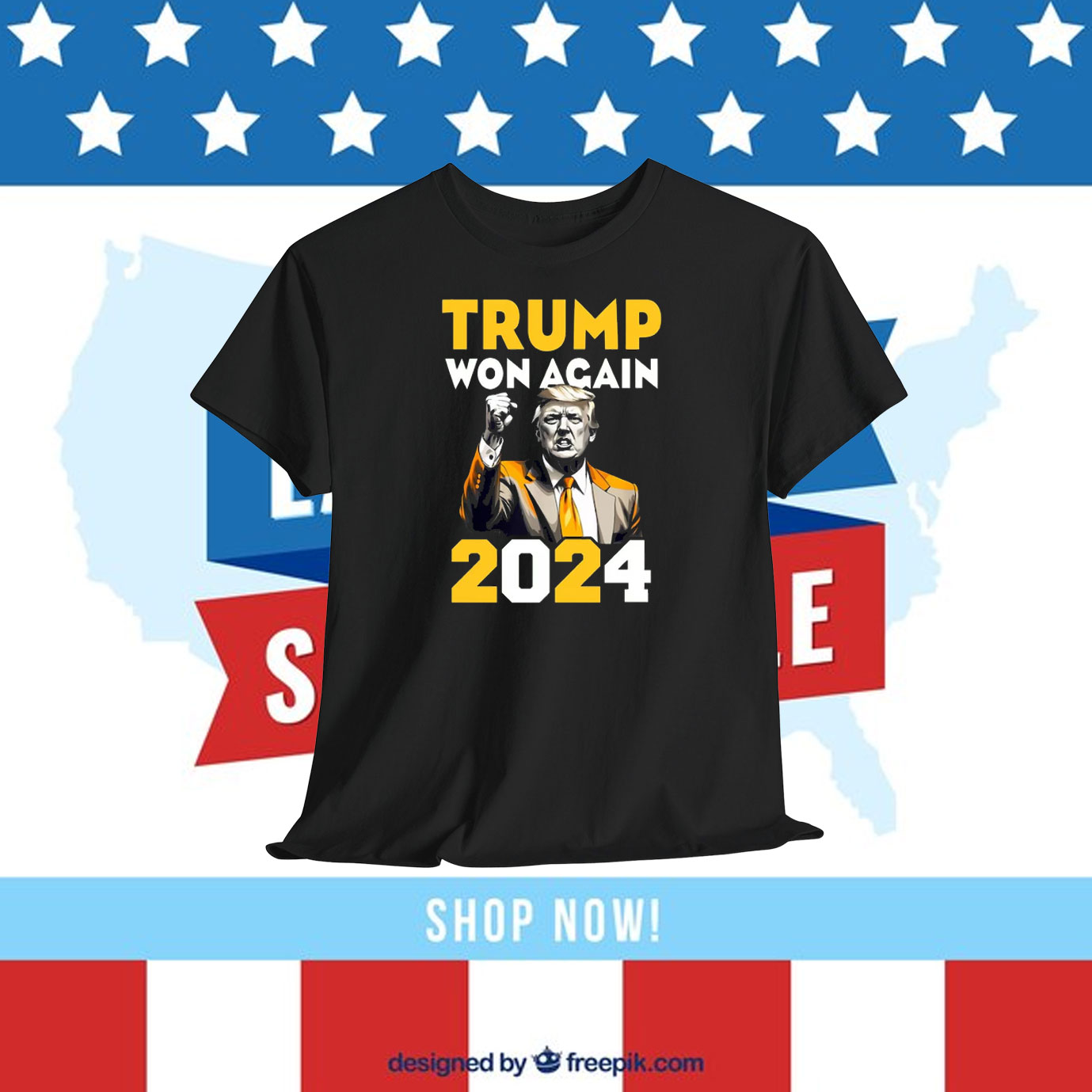 Trump Won Again 2024 47 President Shirt