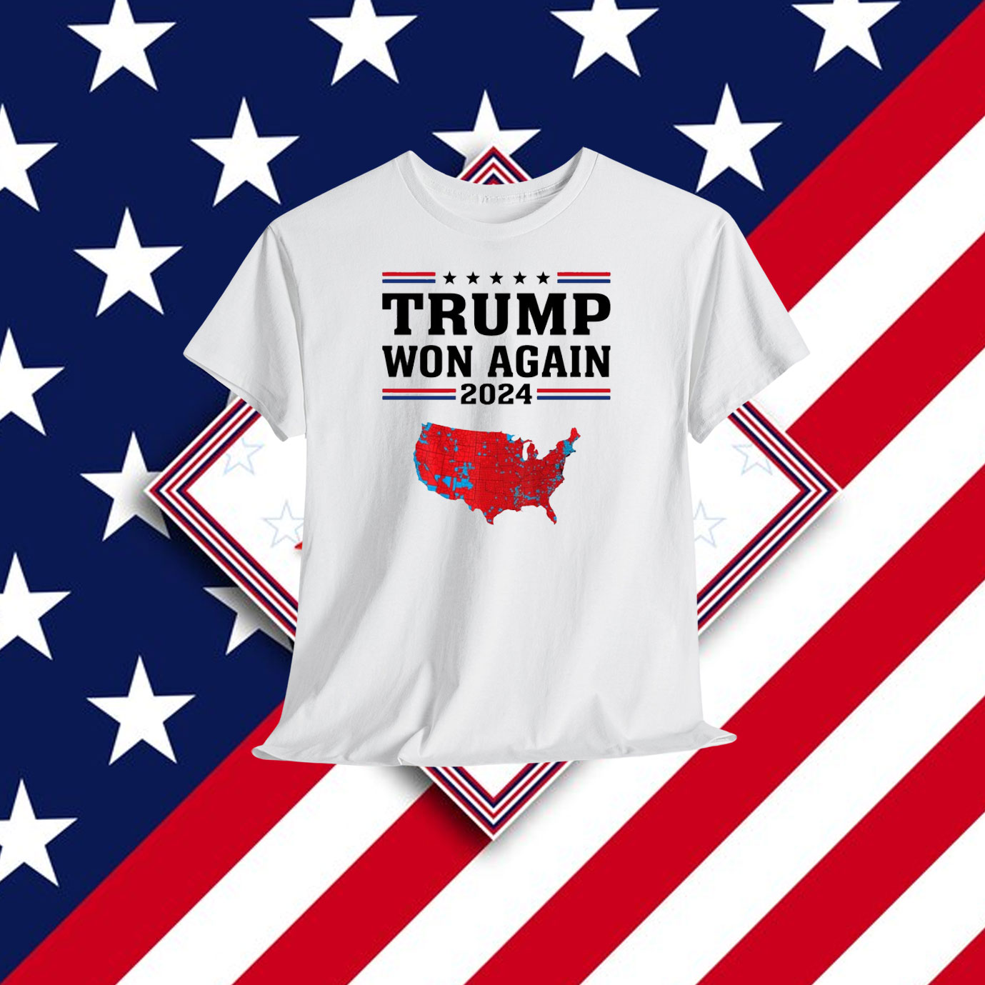 Trump Won Again 2024 Unisex Shirt