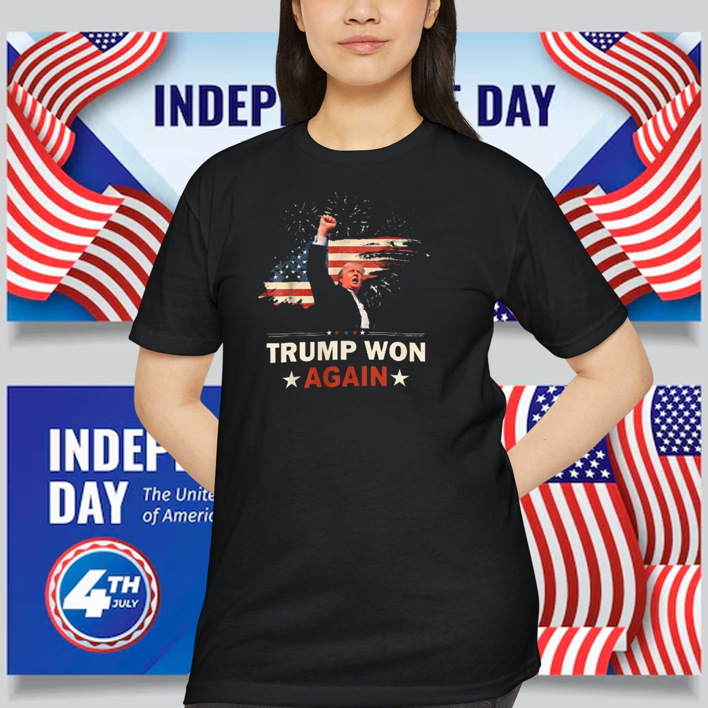 Trump Won Again America 2024 Shirt