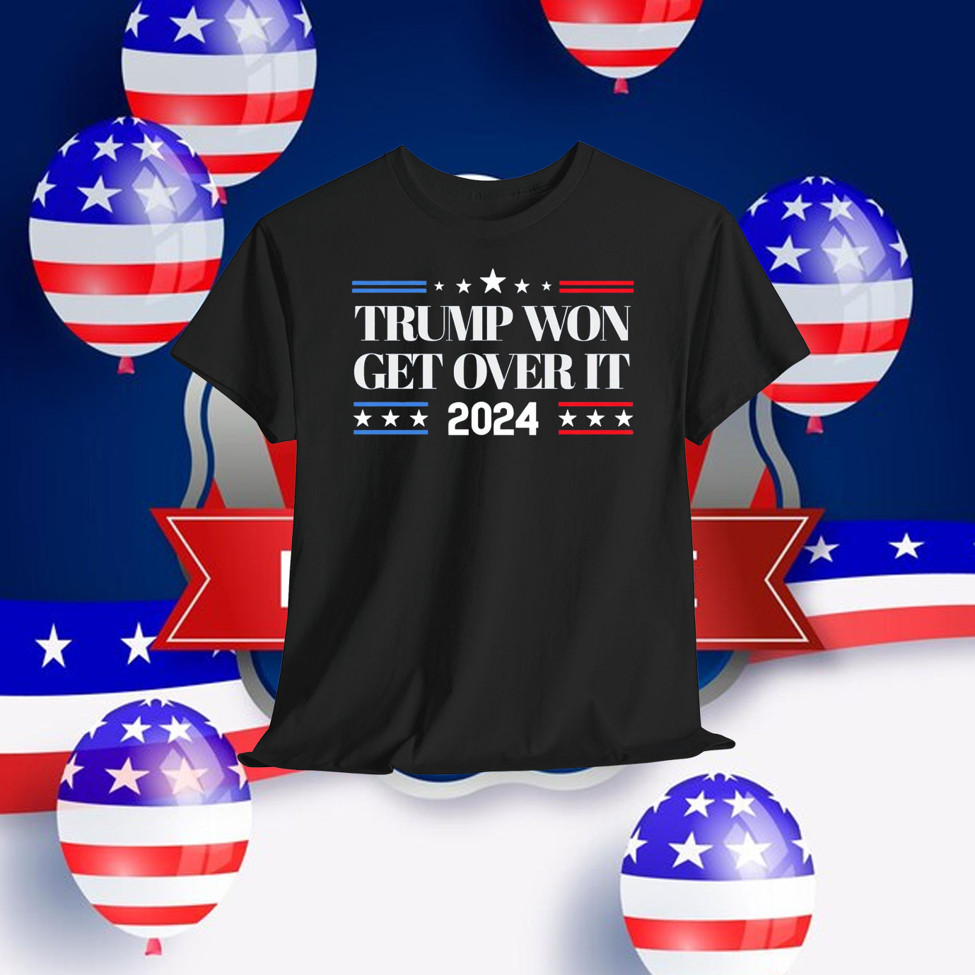 Trump Won Get Over It 2024 Election Shirt