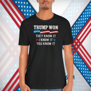 Trump Won They Know It I Know It You Know It 2024 Shirt