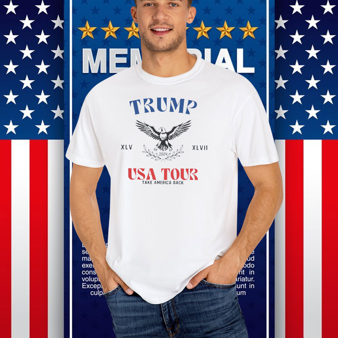 Trump XLV 2024 XLVII USA Tour Take Back Shirt