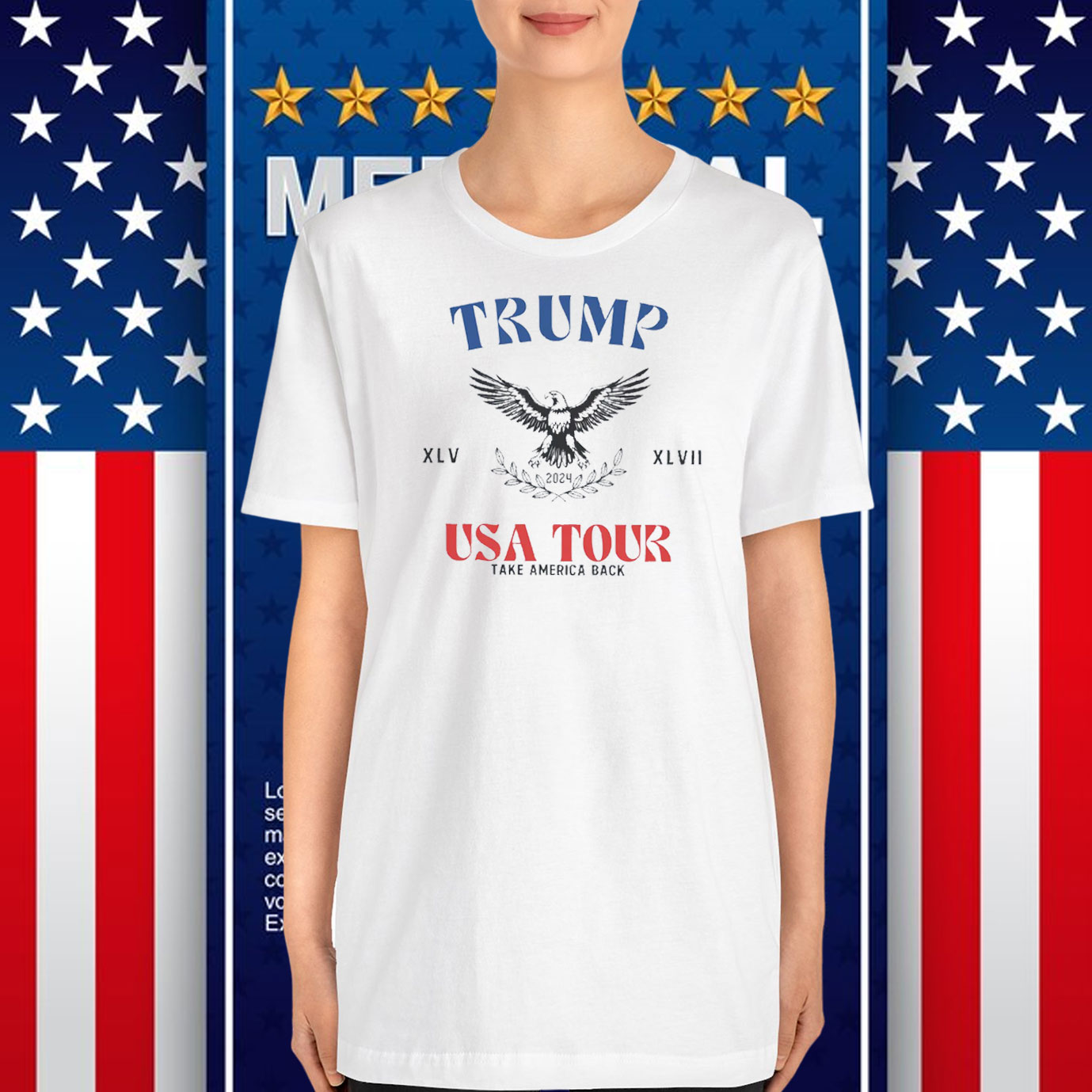 Trump XLV 2024 XLVII USA Tour Take Back Shirt