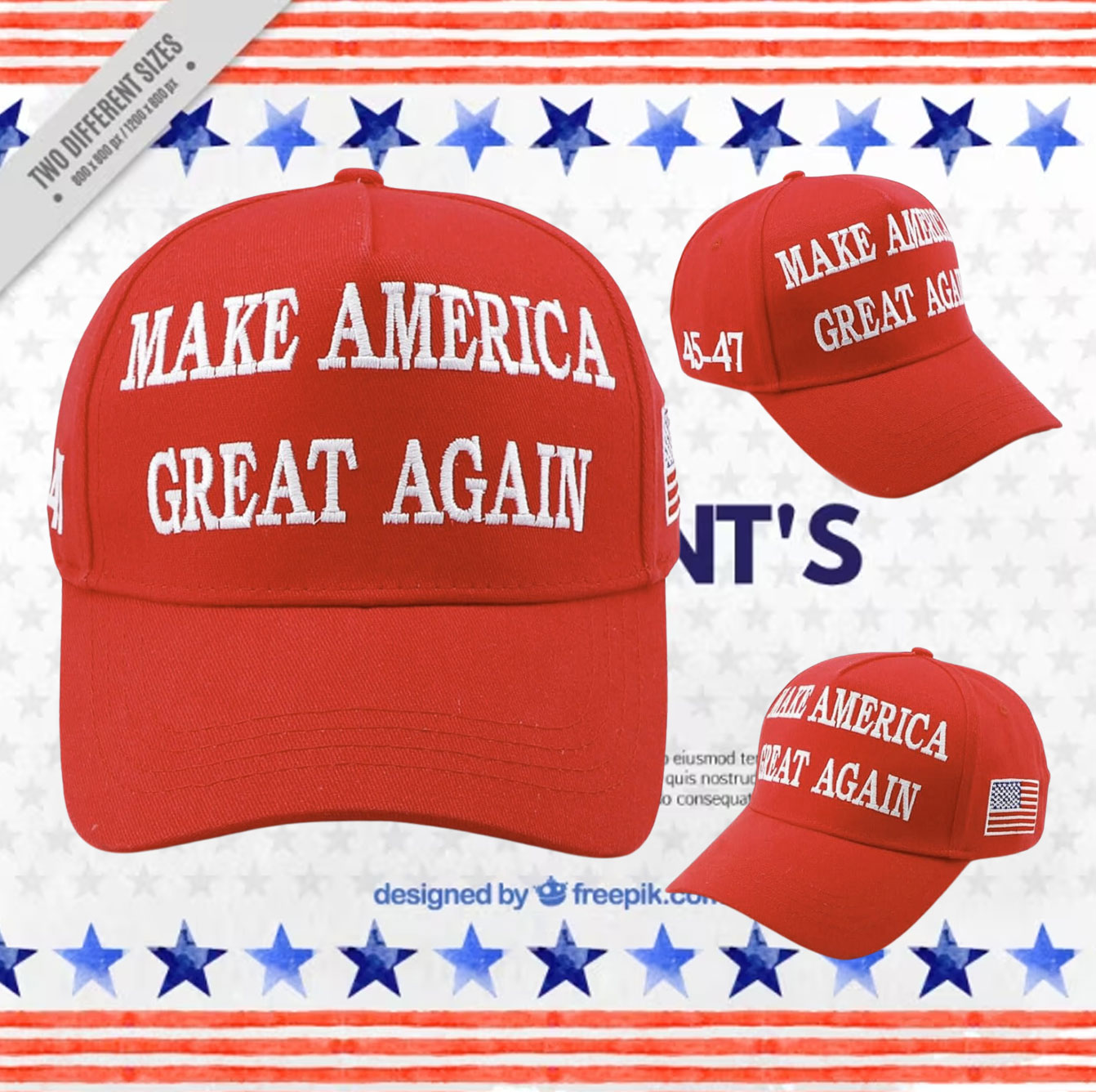 Trumps 45-47 Mesh Baseball Cap