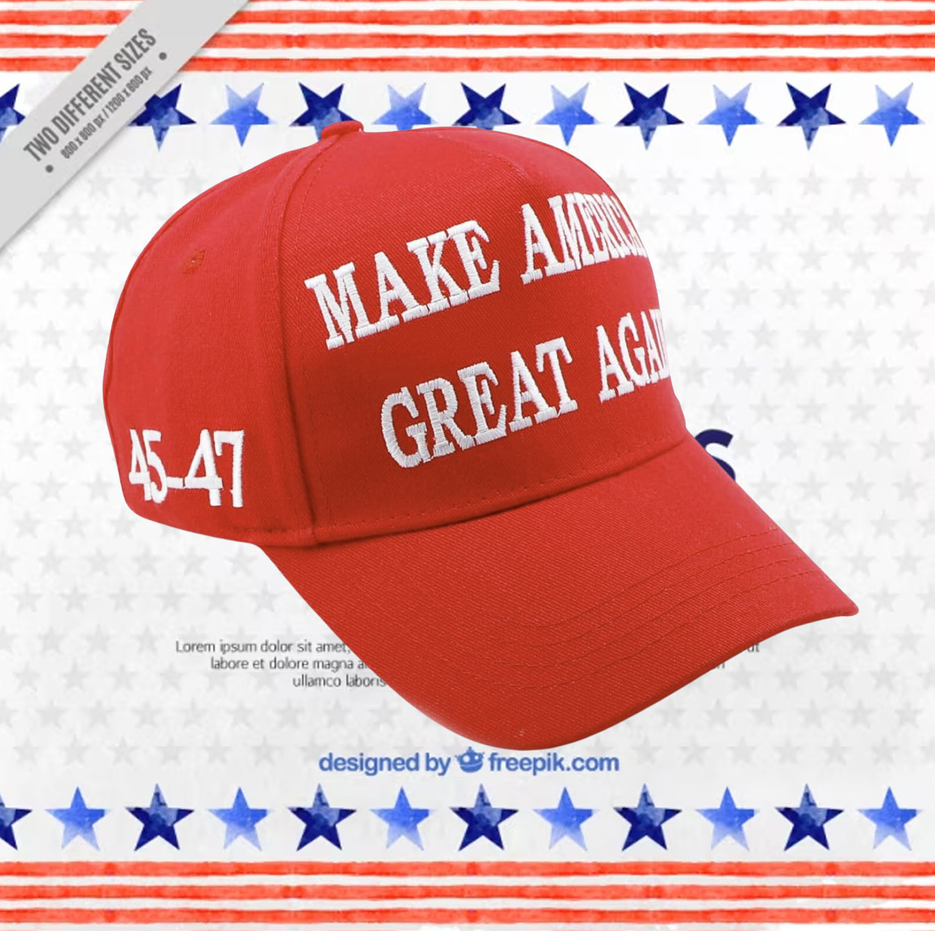 Trumps 45-47 Mesh Baseball Cap
