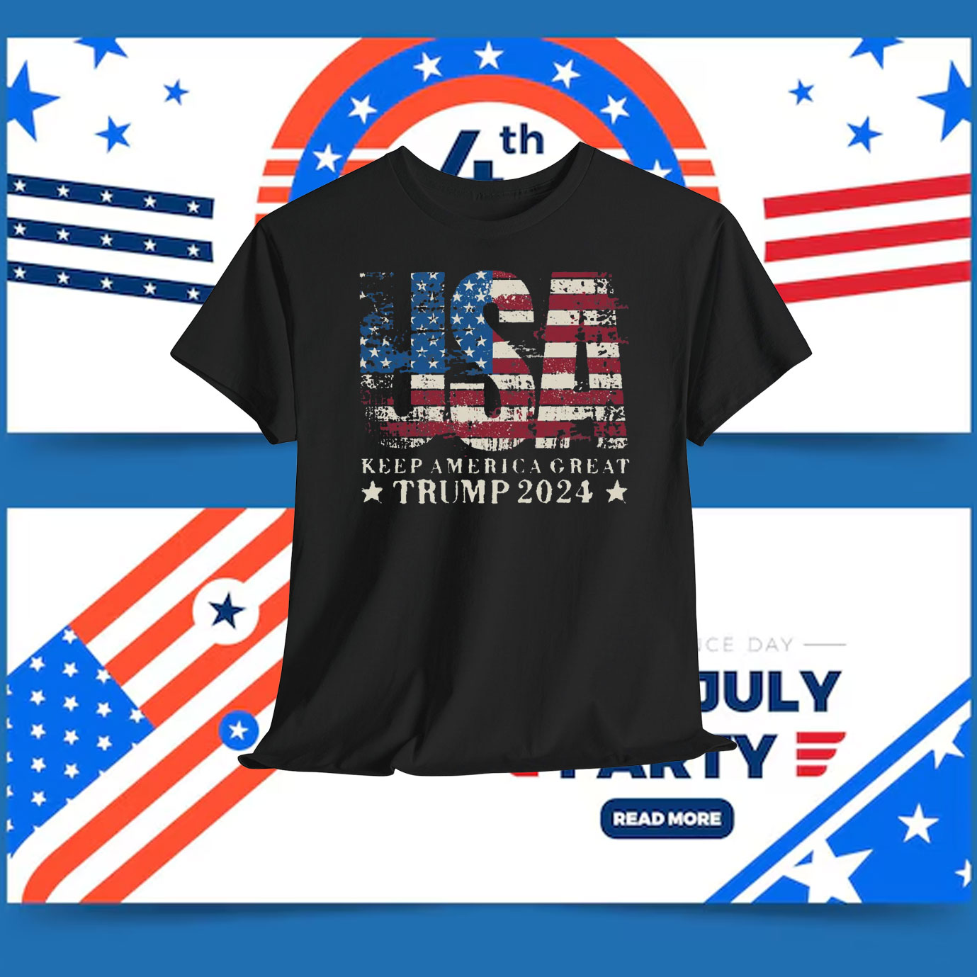 USA Keep America Great Trump 2024 T-Shirt