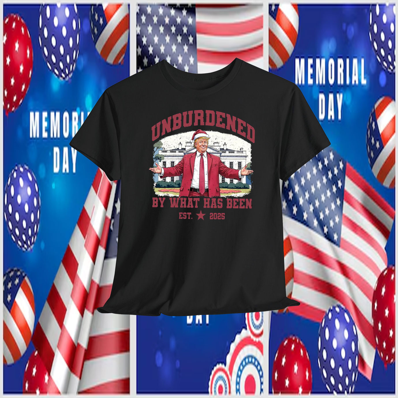 Unburdened By What Has Been Trump 47 Christmas EST. 2025 Shirt