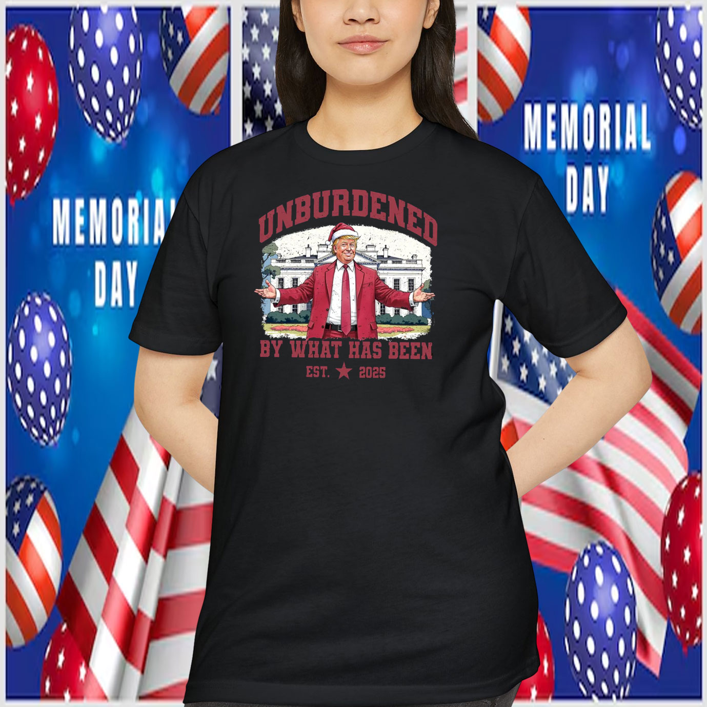 Unburdened By What Has Been Trump 47 Christmas EST. 2025 Shirt