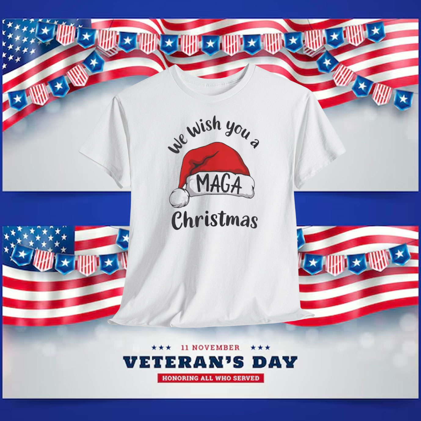We Wish You A Trump MAGA Christmas Shirt
