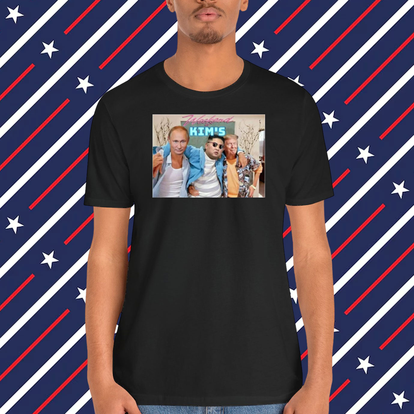 Weekend At Kim's Trump Putin Kim Jong Un Weekend At Bernie's Parody T-Shirt