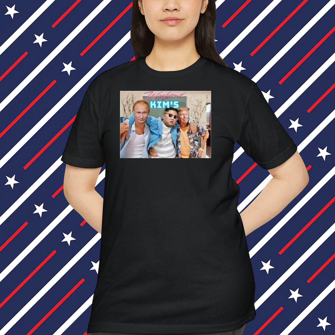 Weekend At Kim's Trump Putin Kim Jong Un Weekend At Bernie's Parody T-Shirt