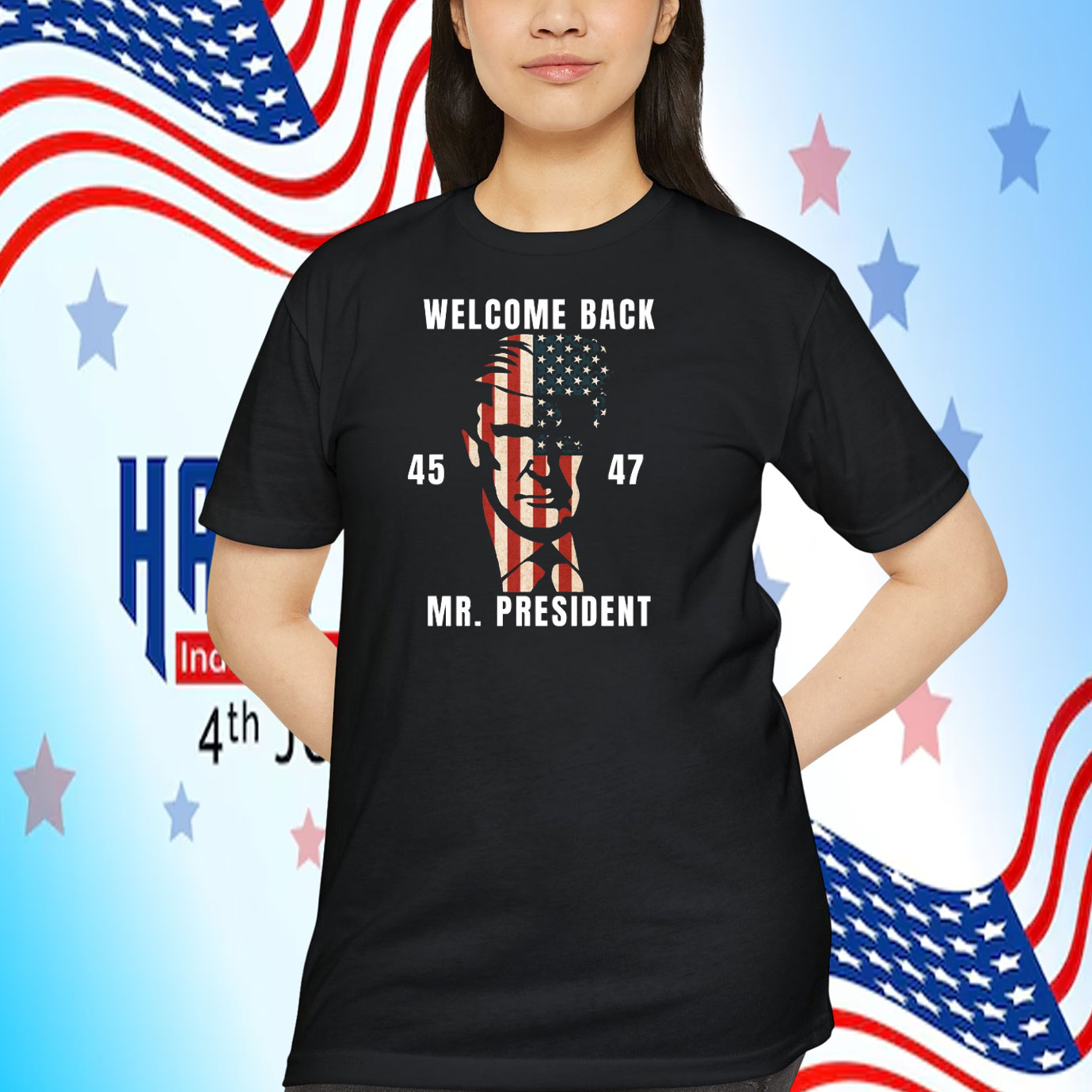 Welcome Back Trump 45-47 USA Mr.President Shirt