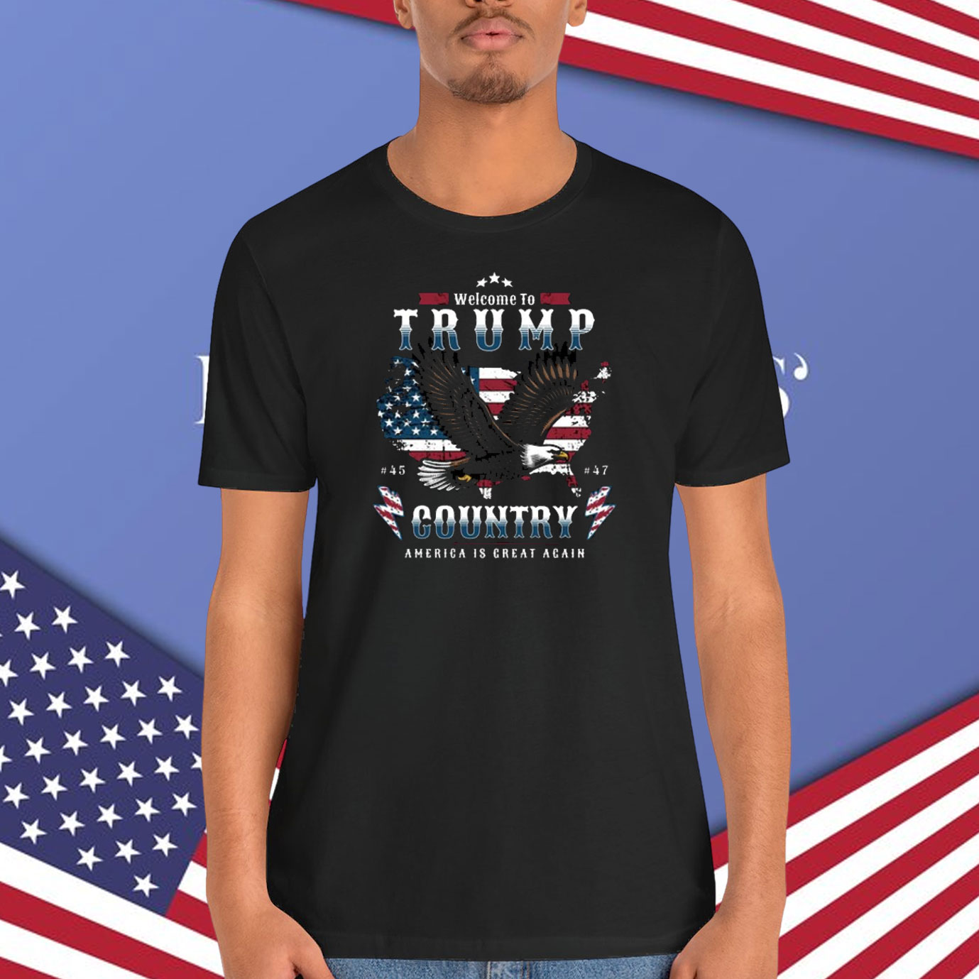 Welcome To Trump 45 47 Country America Is Great Again Shirt