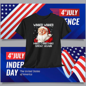 Winner Winner Make Christmas Great Again Santa Funny Trump Shirt