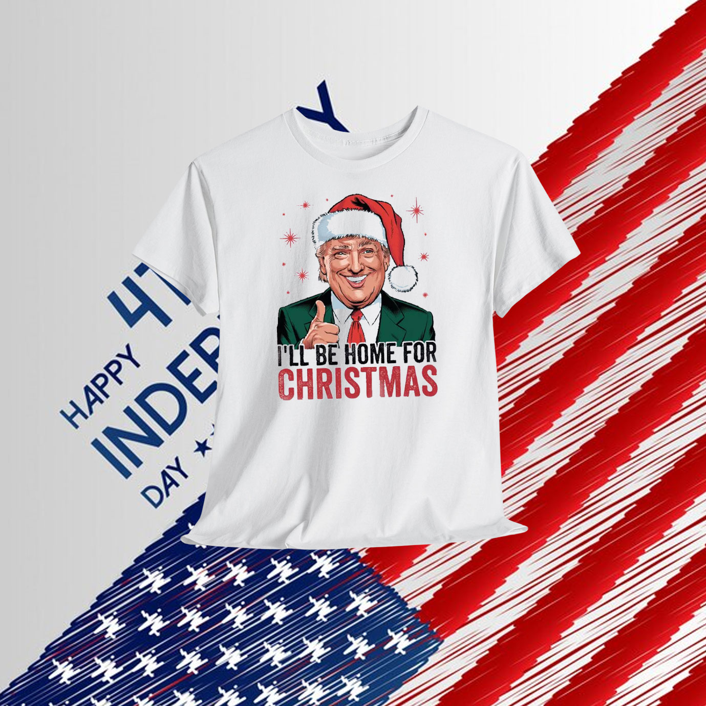 trump I'll Be Home For Christmas 24 Shirts