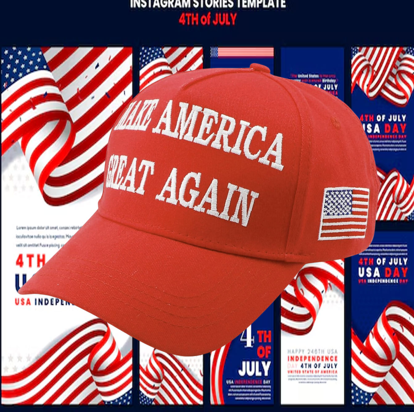 45 47 Make America Great Again Trump Merchandise MAGA Hat