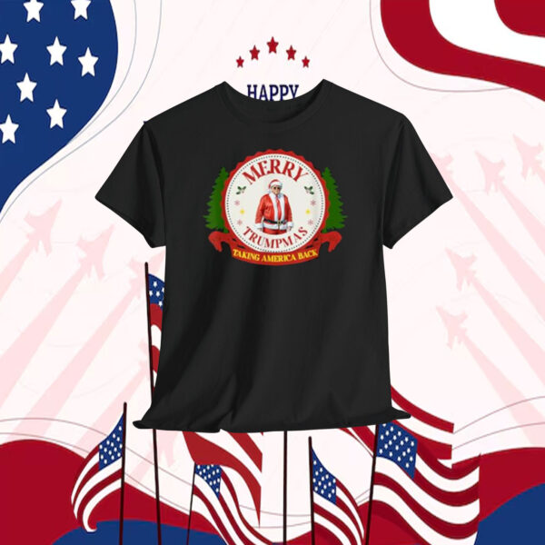 Funny Donald Trump Christmas Merry Trumpmas Taking America Back Shirt