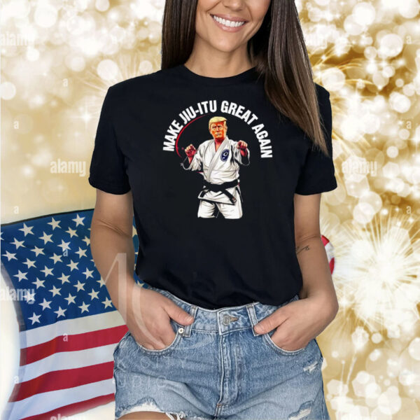 Funny Donald Trump make Jiu - Jitsu great again republican Shirts
