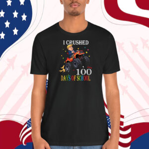 Funny Trump I Crushed Trump 100 Days Of School Shirt