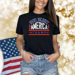 God Bless America Trump 45-47 Shirt
