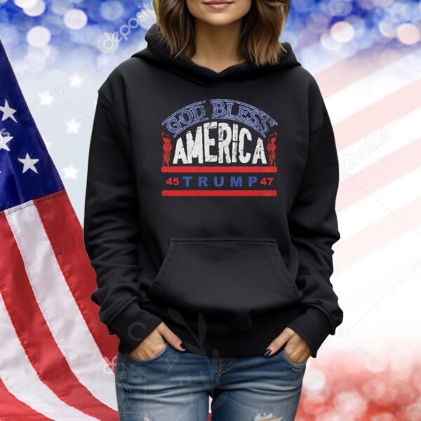 God Bless America Trump 45-47 Shirt