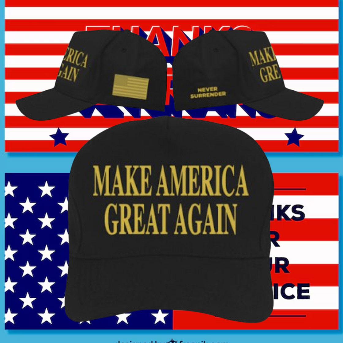 Gold Trump Make America Great Again Cap