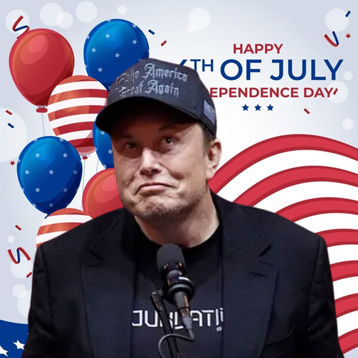 Gothic Dark MAGA Baseball Elon Musk Trump Hat