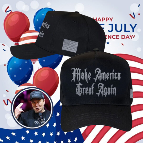 Gothic Dark MAGA Baseball Elon Musk Trump Hat