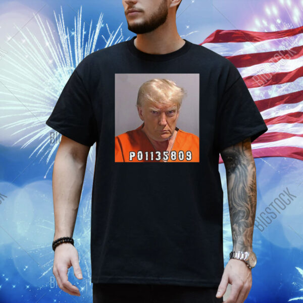 Inmate P01135809 Trump Mugshot Shirt
