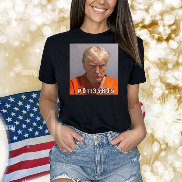 Inmate P01135809 Trump Mugshot Shirt