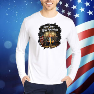 New Year New America Happy New Year Party 2025 Trump Shirt