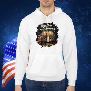 New Year New America Happy New Year Party 2025 Trump Shirt