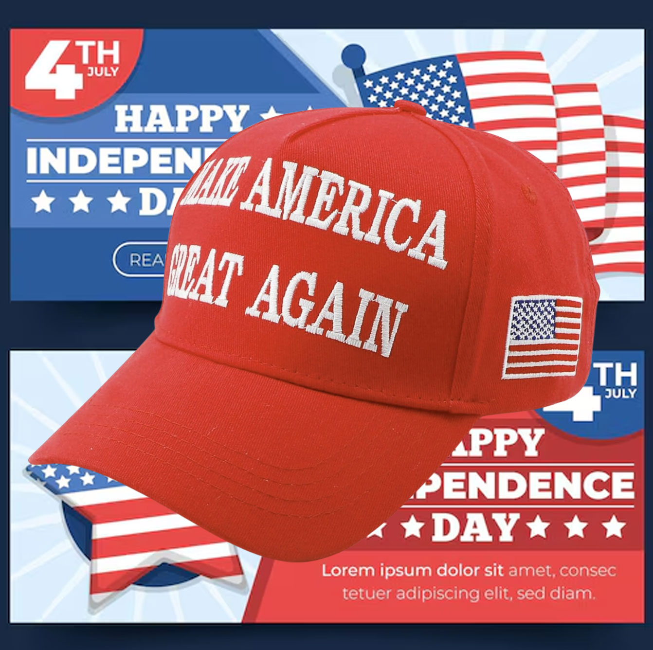 Official 45-47 Trump 2024 MAGA Make America Great Again Hat