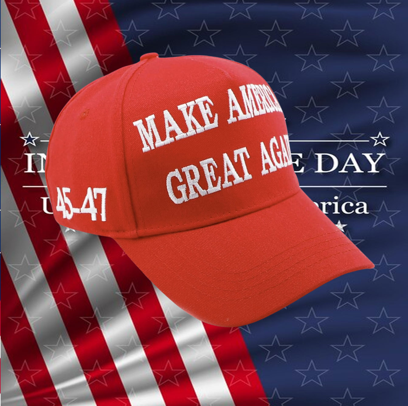 Official 45 47 Trump MAGA Hat