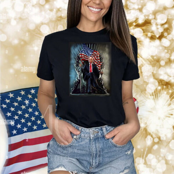 President Donald Trump On United States Throne Shirt