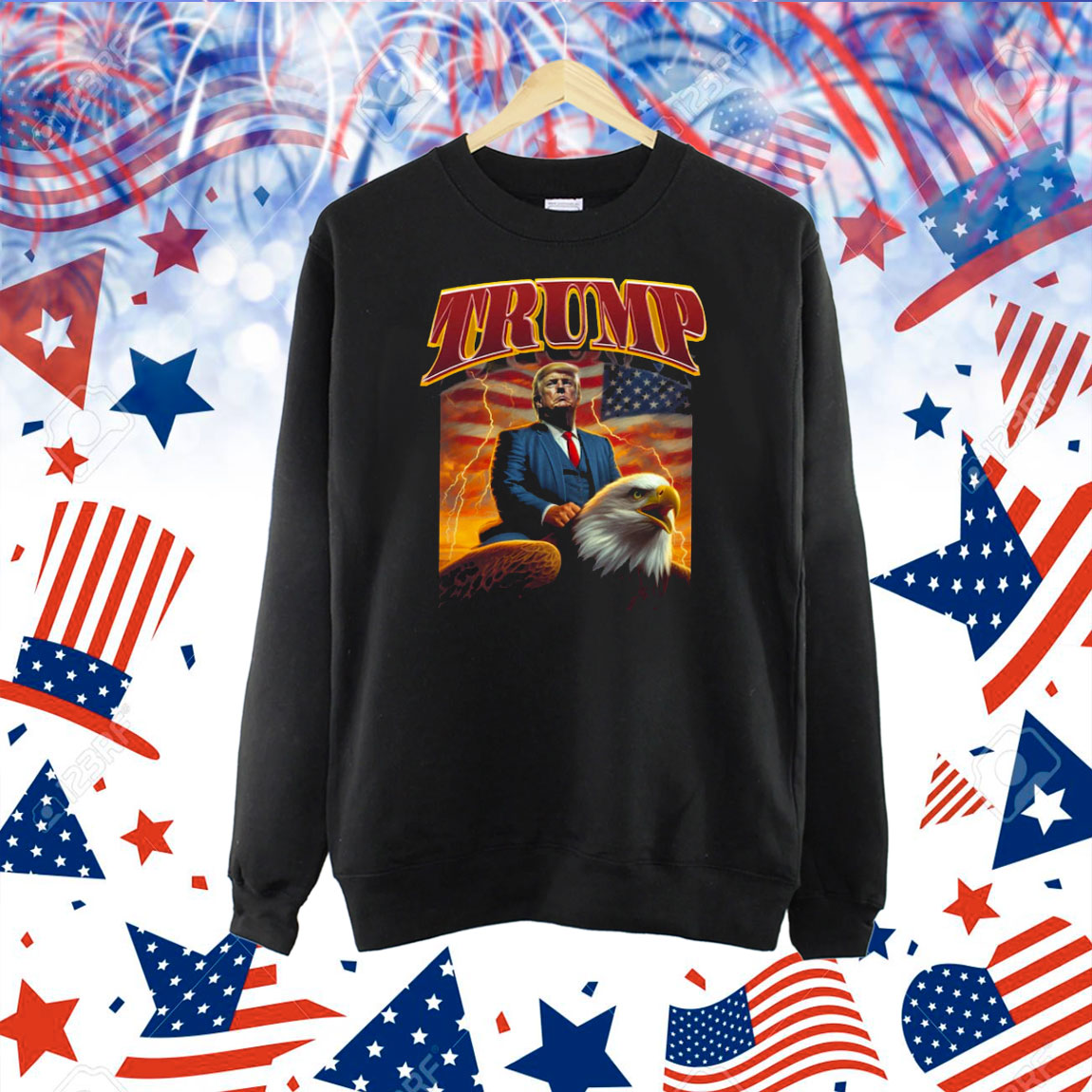 President Trump Flying Eagle Nostalgia Shirt