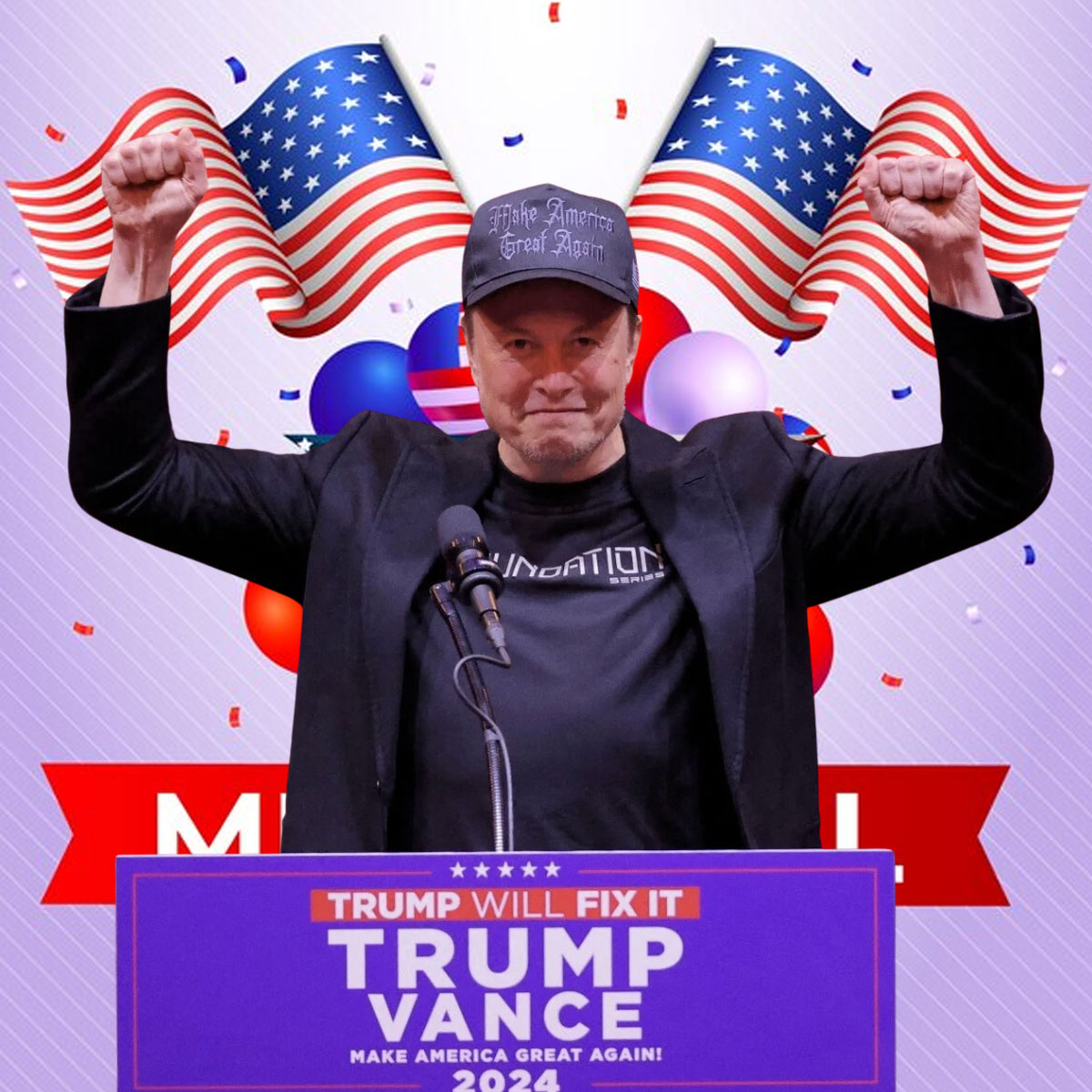 Trump 2024 Dark Goth Gothic MAGA Caps