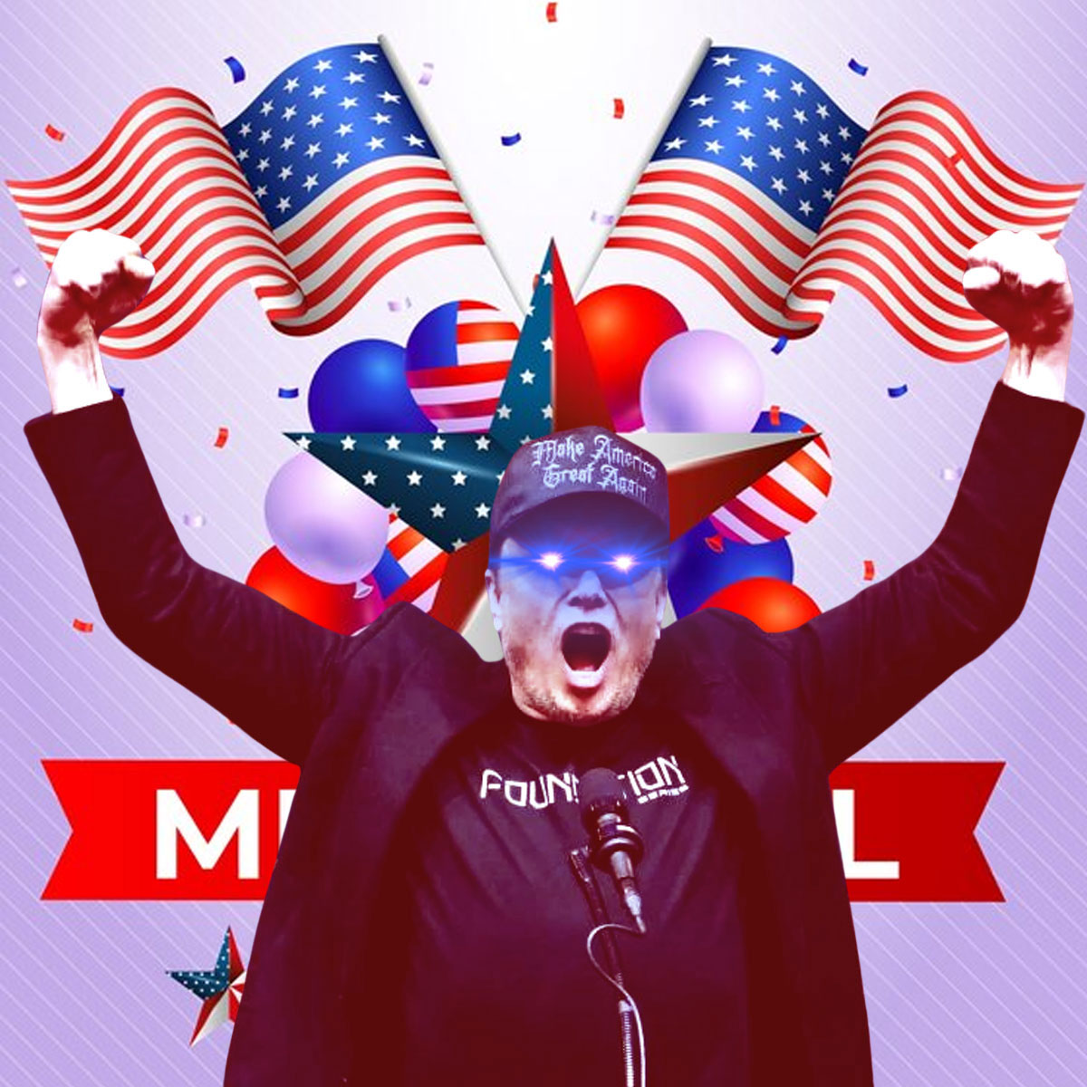 Trump 2024 Dark Goth Gothic MAGA Caps
