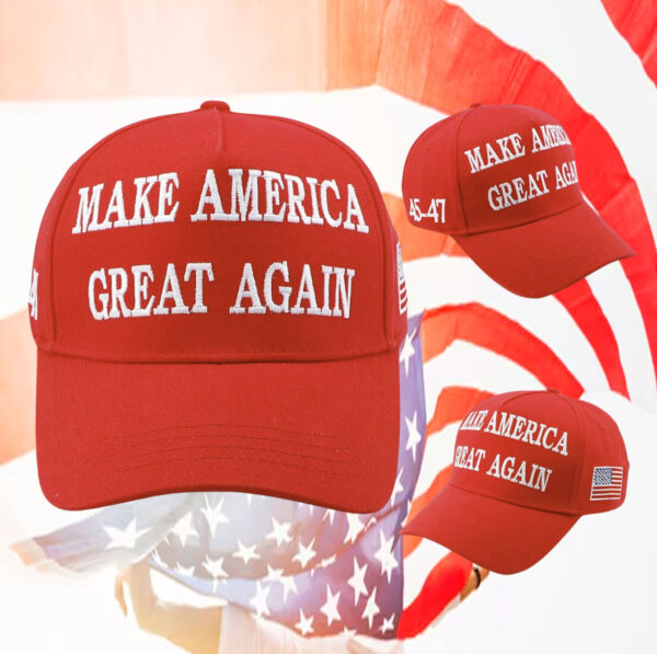 Trump 45-47 2024 USA Embroidered Make America Great Again Hat