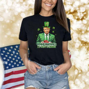 Trump 47 Winner Winner St. Patty's Dinner Shirt