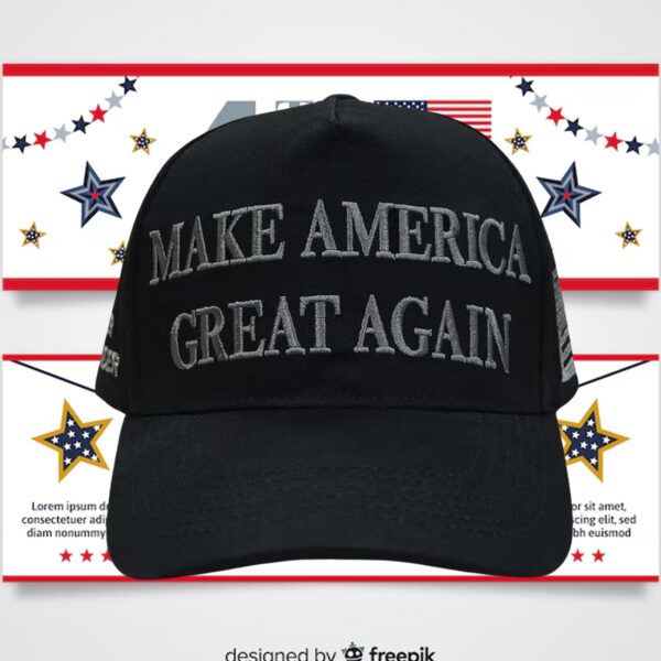 Trump Black MAGA 2024 Cap